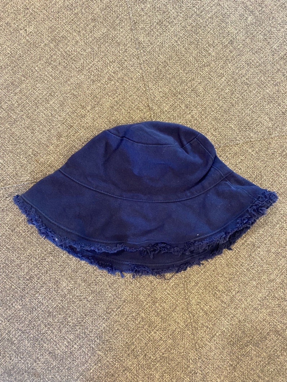 Frayed Edge Navy Bucket Hat